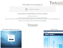 Tablet Screenshot of pro.thalgo.com
